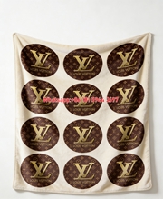 Luxury LV Pattern Decor Flannel Blanket 437
